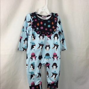 Infant Romper Pinguin Print 6-9 Months (17-21 lbs)